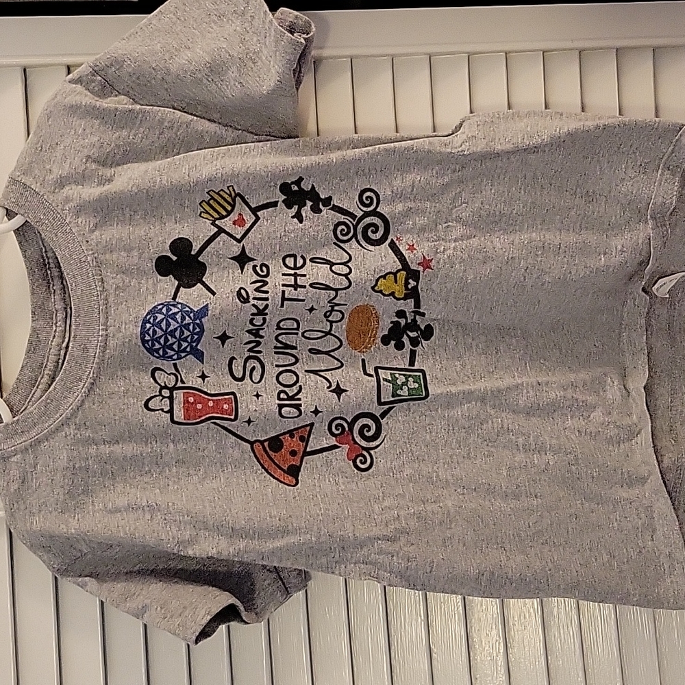 Grey custom disney shirt xs